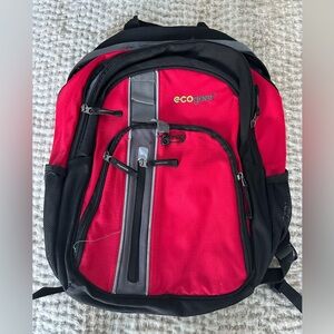 ECOGEAR Red Grey & Black Backpack
